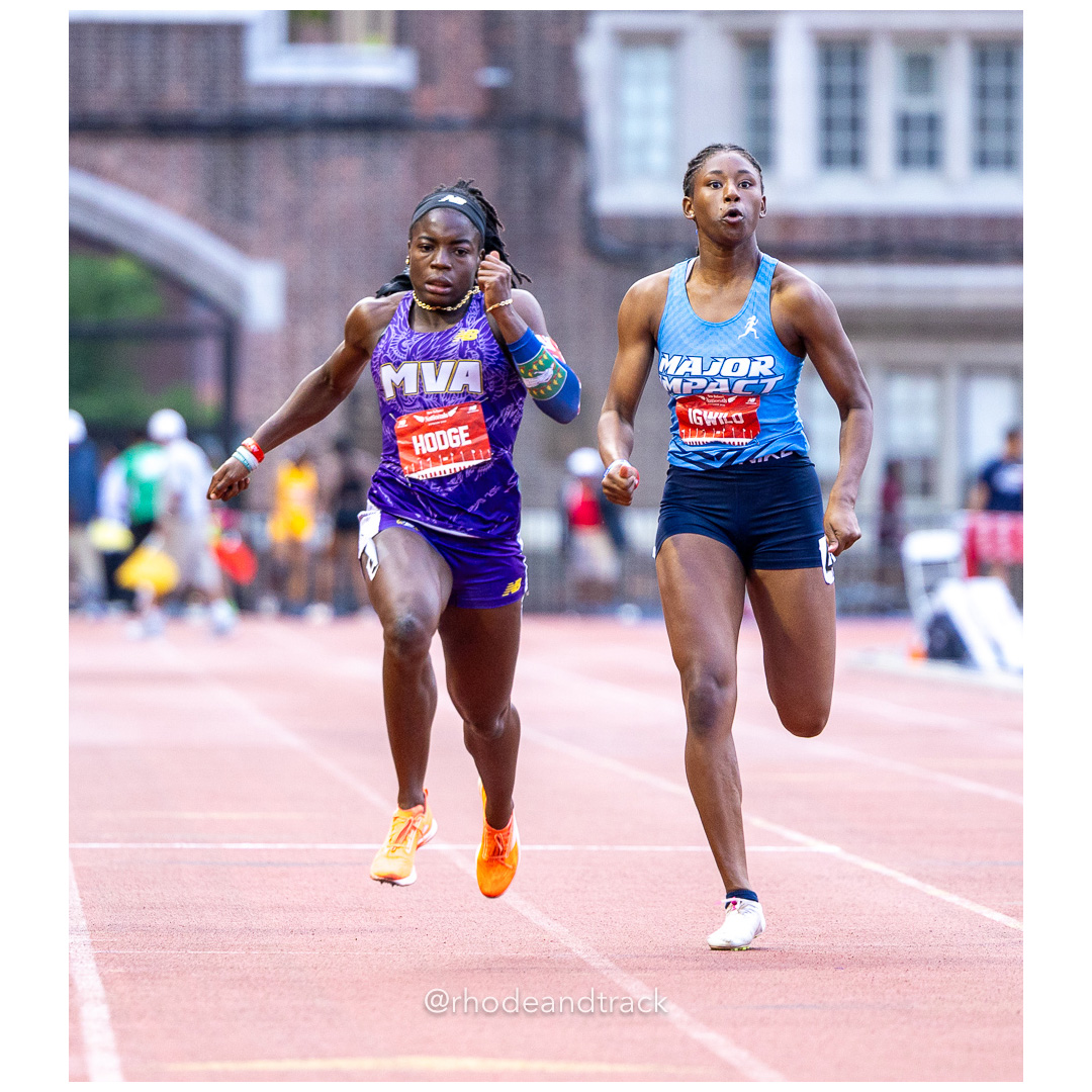 Friday 6/14/2024 100m semifinals - 2024 New Balance Nationals Outdoor, Franklin Field, University of Pennsylvania title=