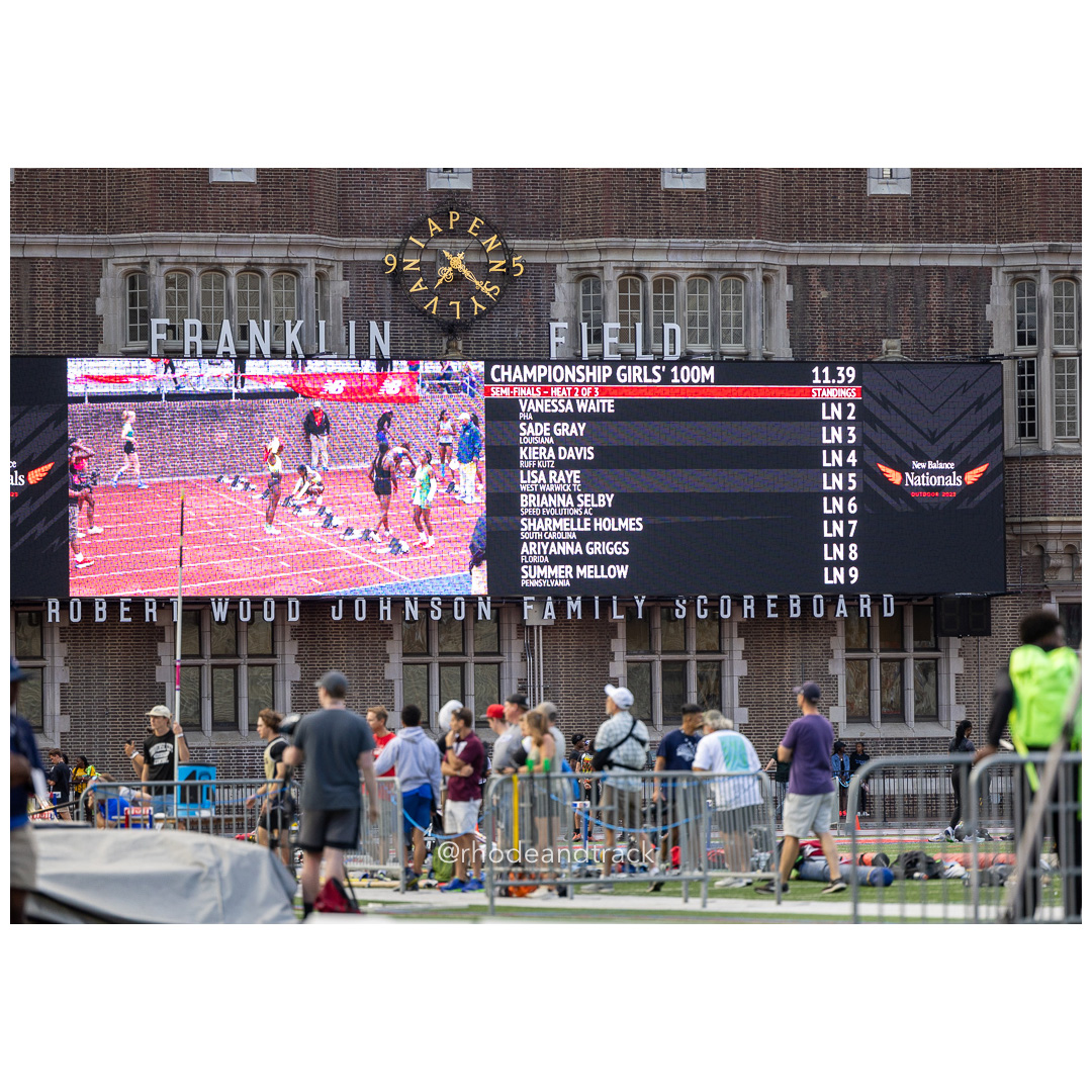 Friday 6/14/2024 100m semifinals - 2024 New Balance Nationals Outdoor, Franklin Field, University of Pennsylvania title=