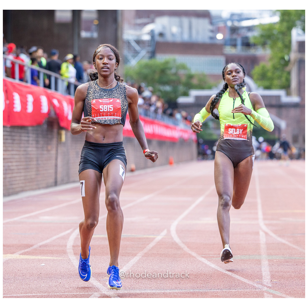 Friday 6/14/2024 100m semifinals - 2024 New Balance Nationals Outdoor, Franklin Field, University of Pennsylvania title=