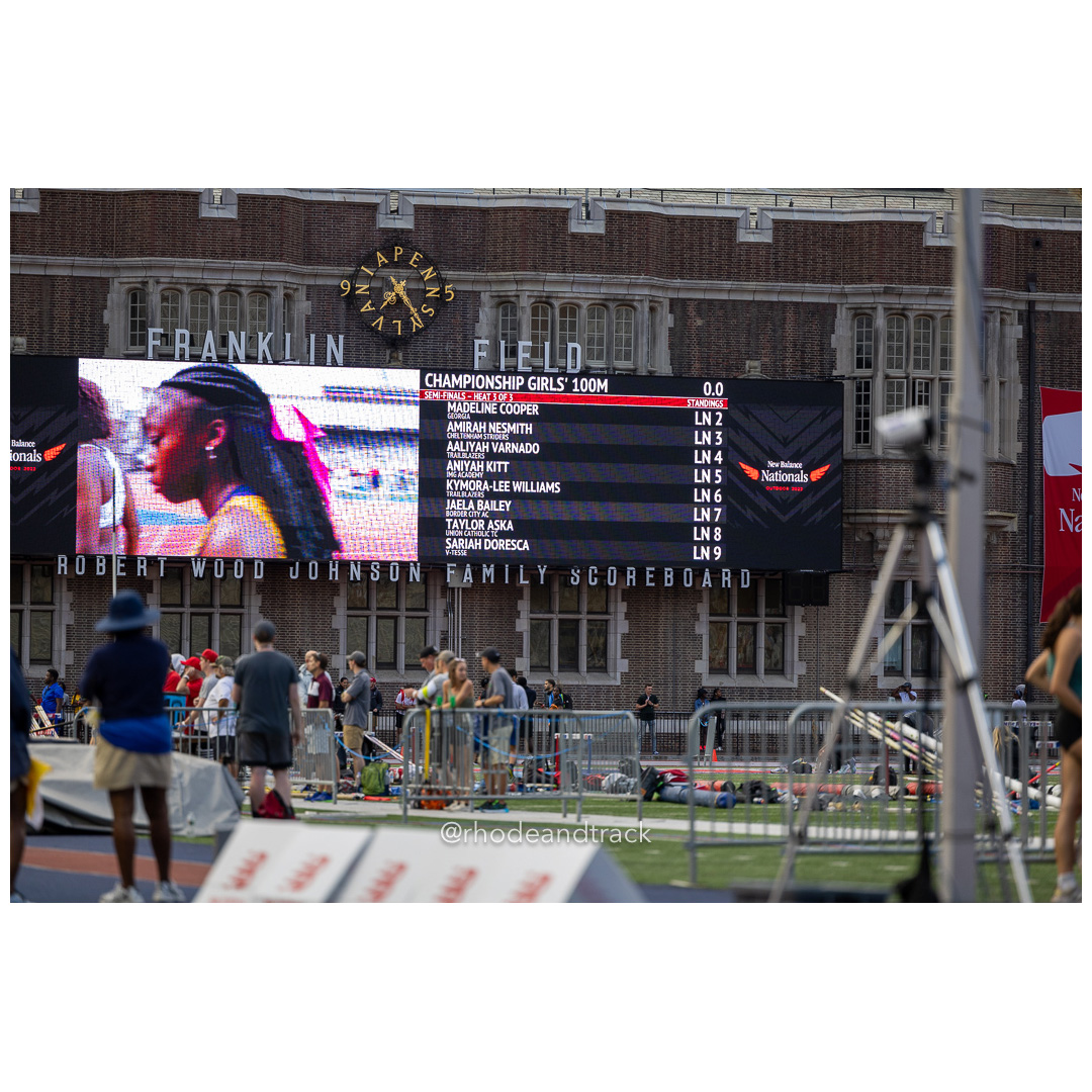 Friday 6/14/2024 100m semifinals - 2024 New Balance Nationals Outdoor, Franklin Field, University of Pennsylvania title=