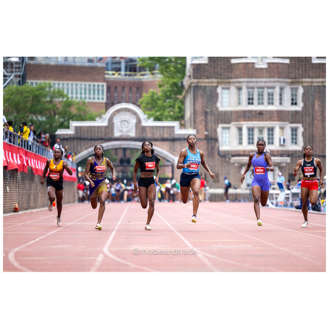 Friday 6/14/2024 100m semifinals - 2024 New Balance Nationals Outdoor, Franklin Field, University of Pennsylvania title=