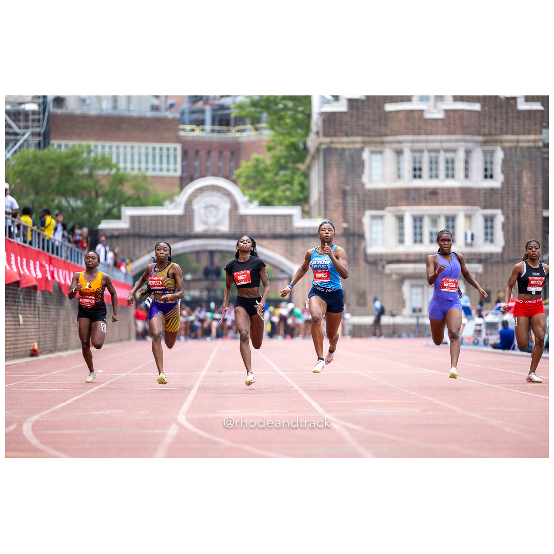 Friday 6/14/2024 100m semifinals - 2024 New Balance Nationals Outdoor, Franklin Field, University of Pennsylvania title=