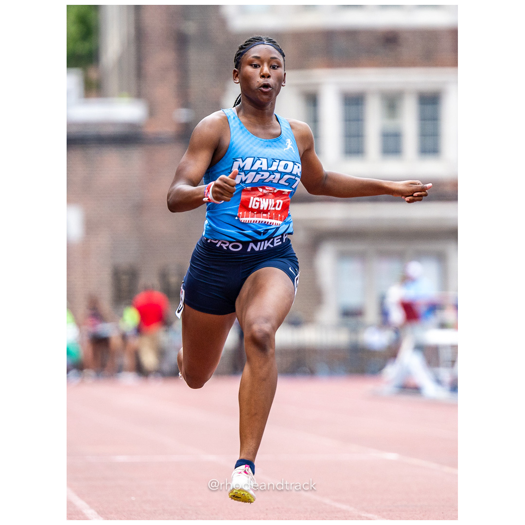 Friday 6/14/2024 100m semifinals - 2024 New Balance Nationals Outdoor, Franklin Field, University of Pennsylvania title=