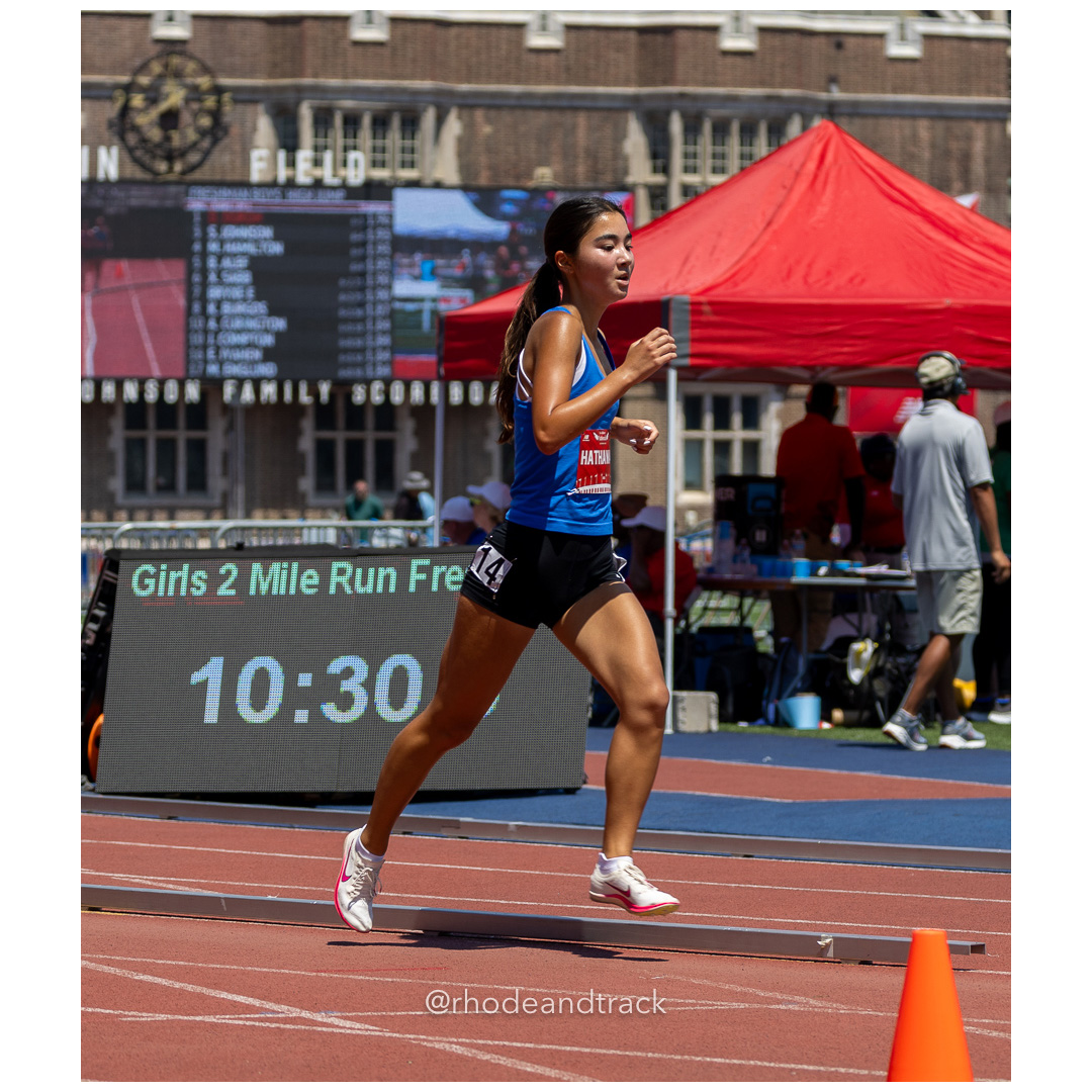 Girls Freshman Mile - 2024 New Balance Nationals Outdoor, Franklin Field, University of Pennsylvania title=