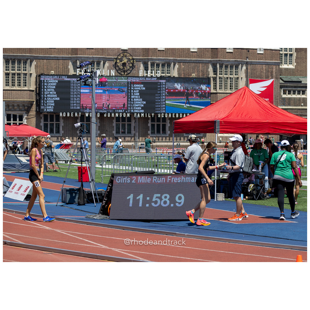 Girls Freshman Mile - 2024 New Balance Nationals Outdoor, Franklin Field, University of Pennsylvania title=
