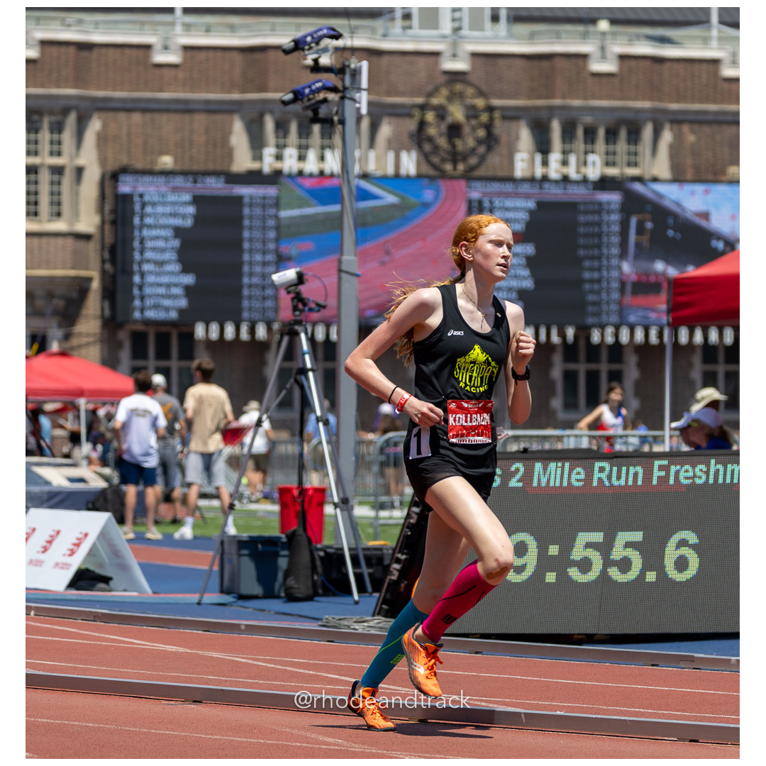Girls Freshman Mile - 2024 New Balance Nationals Outdoor, Franklin Field, University of Pennsylvania title=