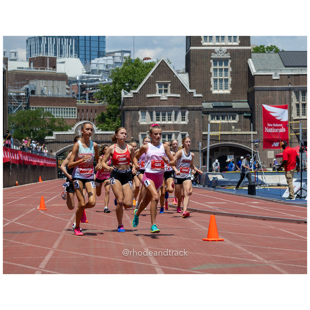 Girls Freshman Mile - 2024 New Balance Nationals Outdoor, Franklin Field, University of Pennsylvania title=