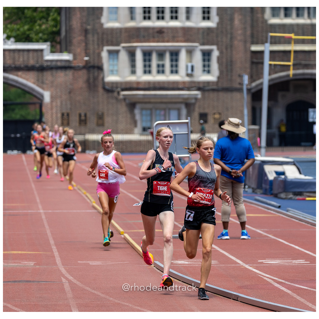 Girls Freshman Mile - 2024 New Balance Nationals Outdoor, Franklin Field, University of Pennsylvania title=