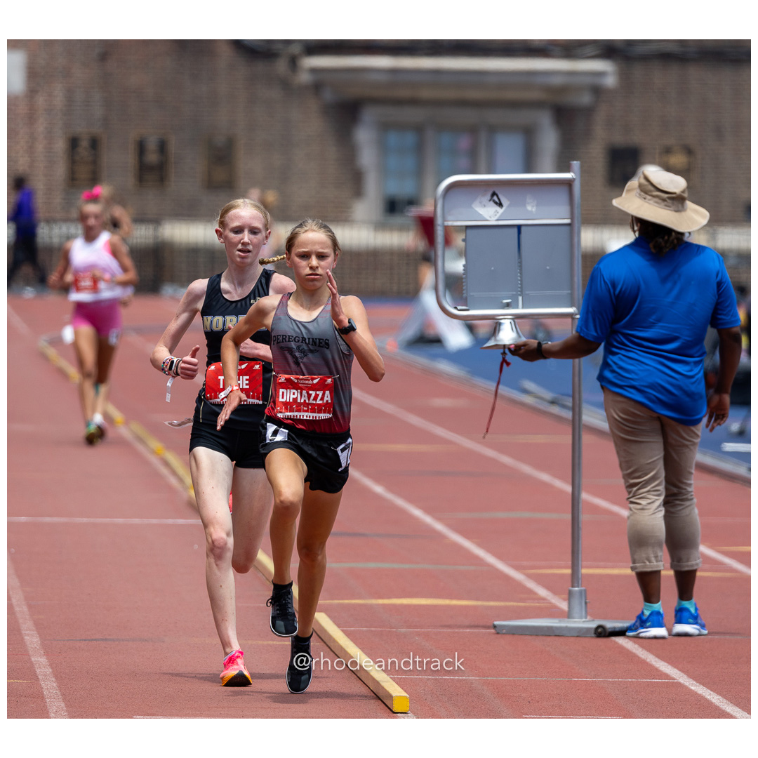 Girls Freshman Mile - 2024 New Balance Nationals Outdoor, Franklin Field, University of Pennsylvania title=