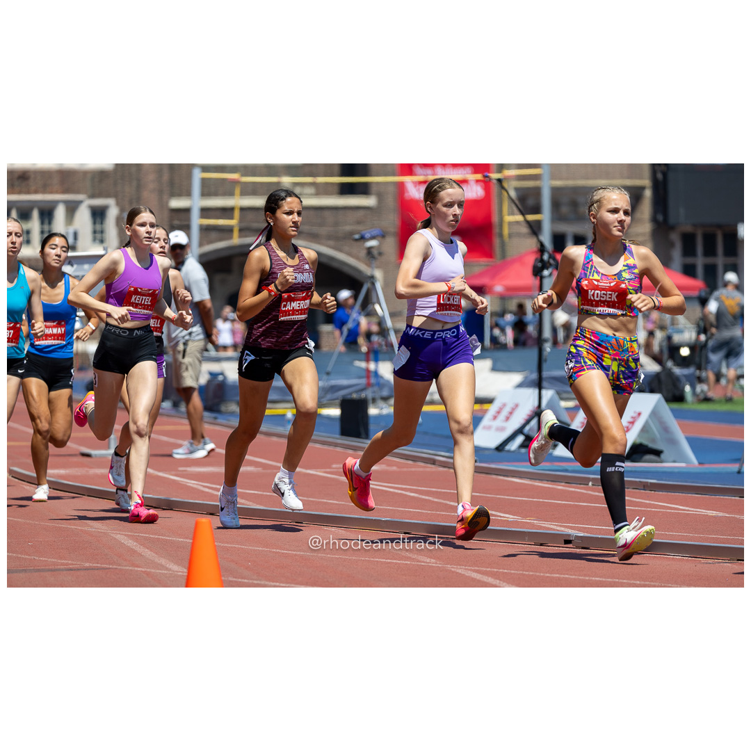 Girls Freshman Mile - 2024 New Balance Nationals Outdoor, Franklin Field, University of Pennsylvania title=