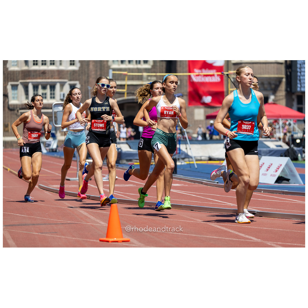 Girls Freshman Mile - 2024 New Balance Nationals Outdoor, Franklin Field, University of Pennsylvania title=