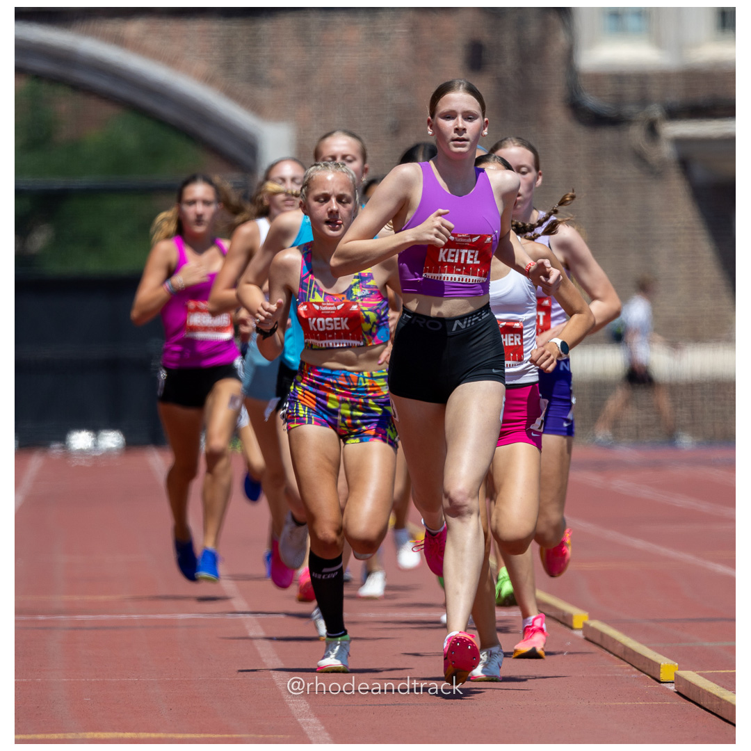 Girls Freshman Mile - 2024 New Balance Nationals Outdoor, Franklin Field, University of Pennsylvania title=