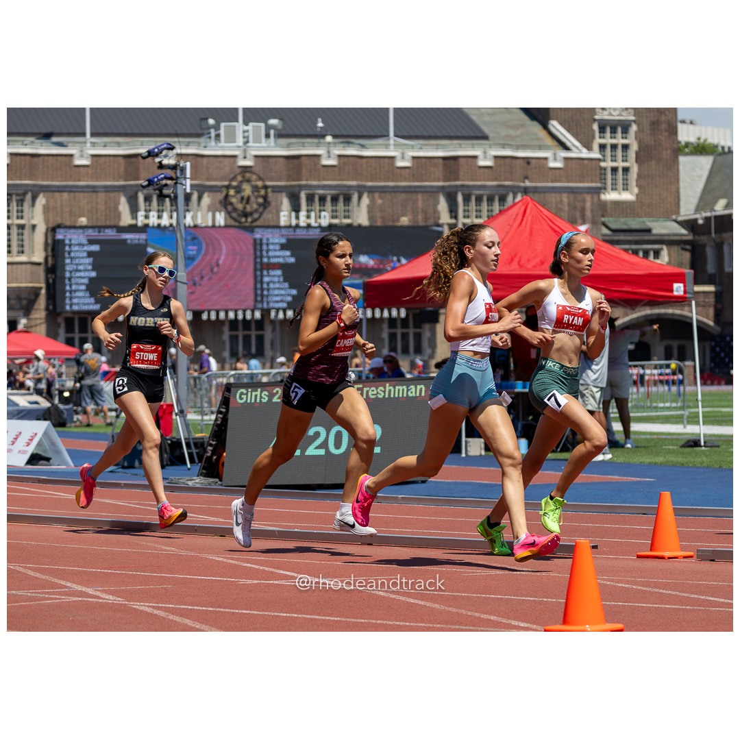 Girls Freshman Mile - 2024 New Balance Nationals Outdoor, Franklin Field, University of Pennsylvania title=