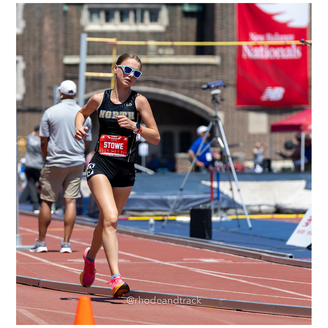 Girls Freshman Mile - 2024 New Balance Nationals Outdoor, Franklin Field, University of Pennsylvania title=