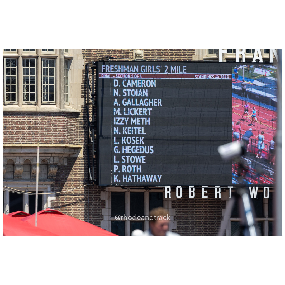 Girls Freshman Mile - 2024 New Balance Nationals Outdoor, Franklin Field, University of Pennsylvania title=