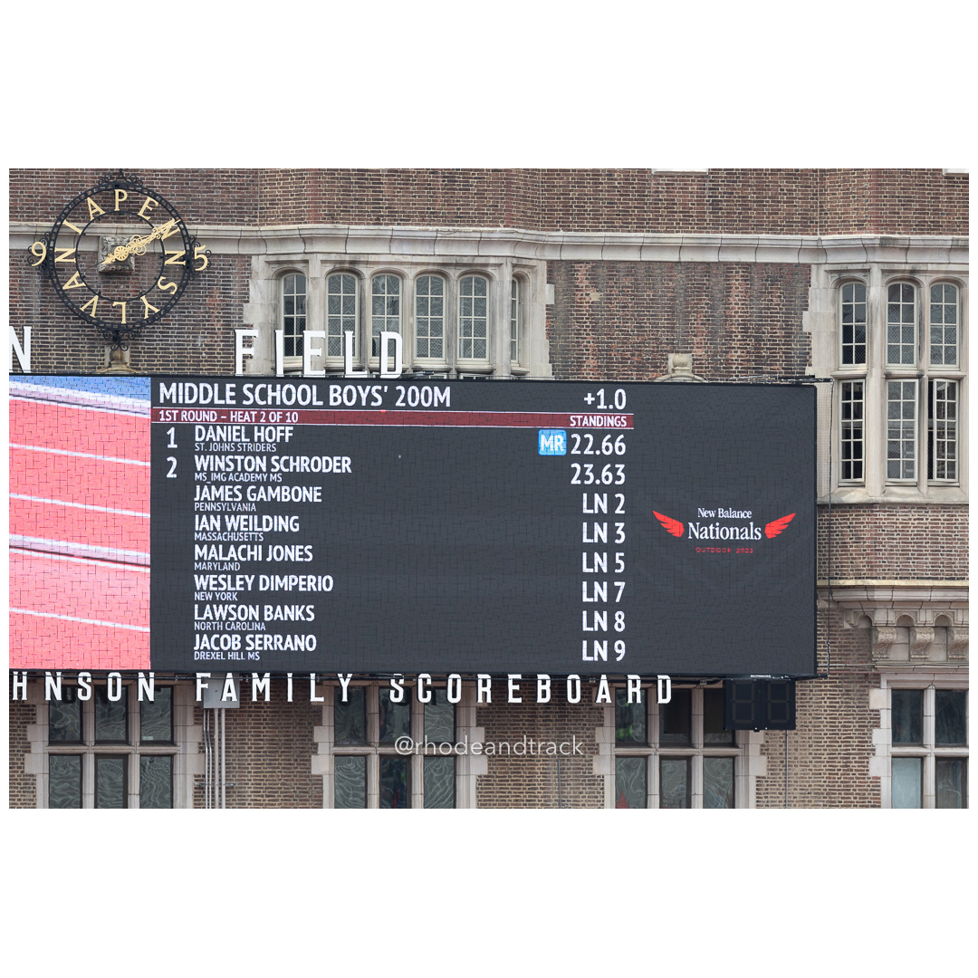 2024 New Balance Nationals Outdoor, Franklin Field, University of Pennsylvania title=