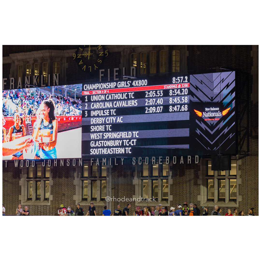 Championship 4x800 Friday 6/14/2024 - 2024 New Balance Nationals Outdoor, Franklin Field, University of Pennsylvania title=