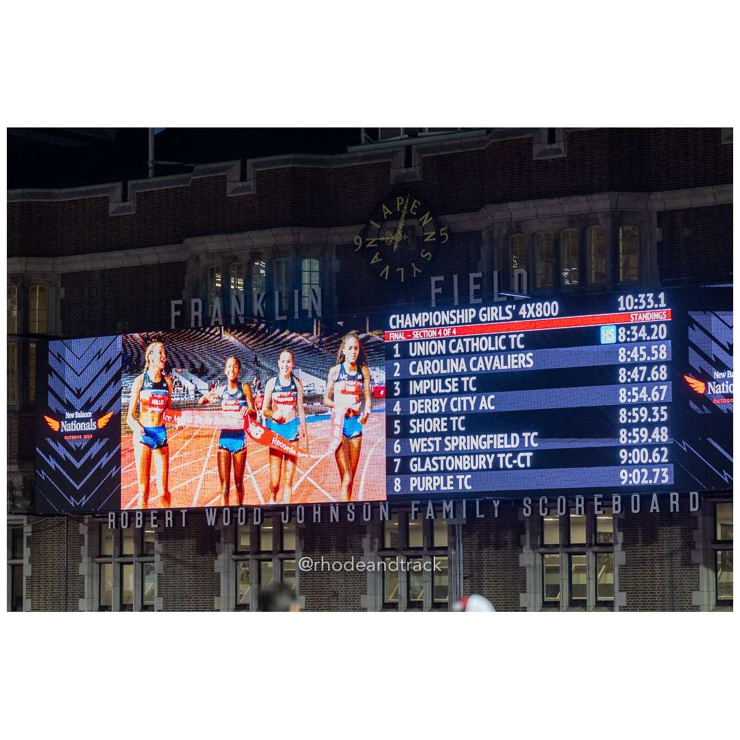 Championship 4x800 Friday 6/14/2024 - 2024 New Balance Nationals Outdoor, Franklin Field, University of Pennsylvania title=