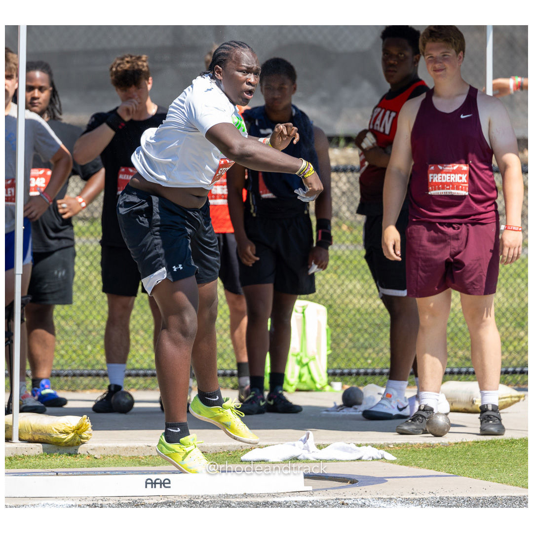 Freshman Shot Put - 2024 New Balance Nationals Outdoor, Franklin Field, University of Pennsylvania title=