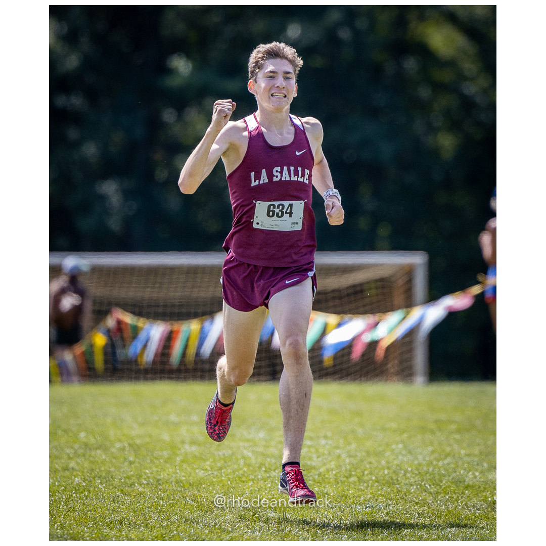 Marshall Vernon - La Salle Academy - 2024 RI Cross Country High School Running - Injury Fund - August 31 2024 - Deerfield Park - Smithfield title=