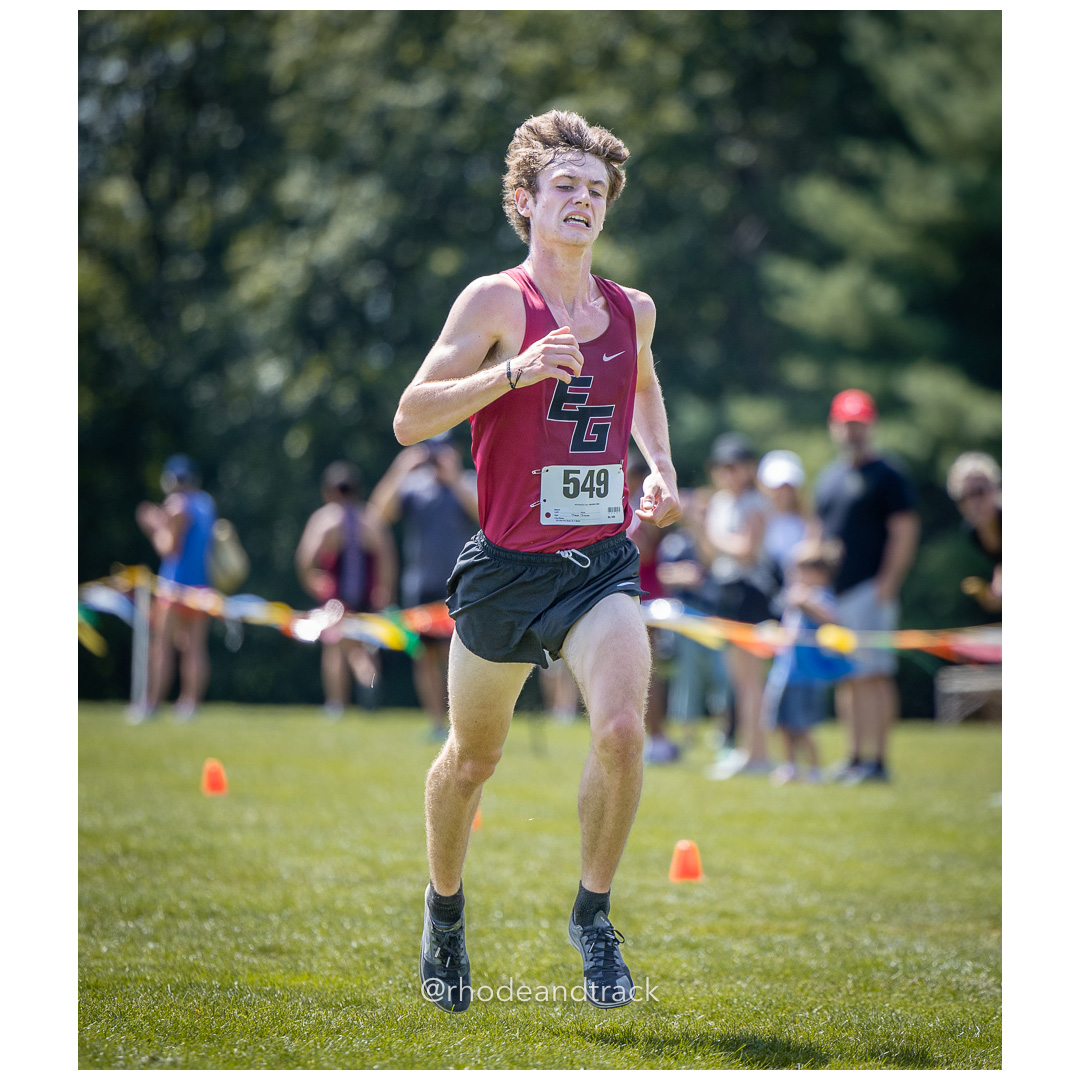 Luke Allen - East Greenwich - 2024 RI Cross Country High School Running - Injury Fund - August 31 2024 - Deerfield Park - Smithfield title=