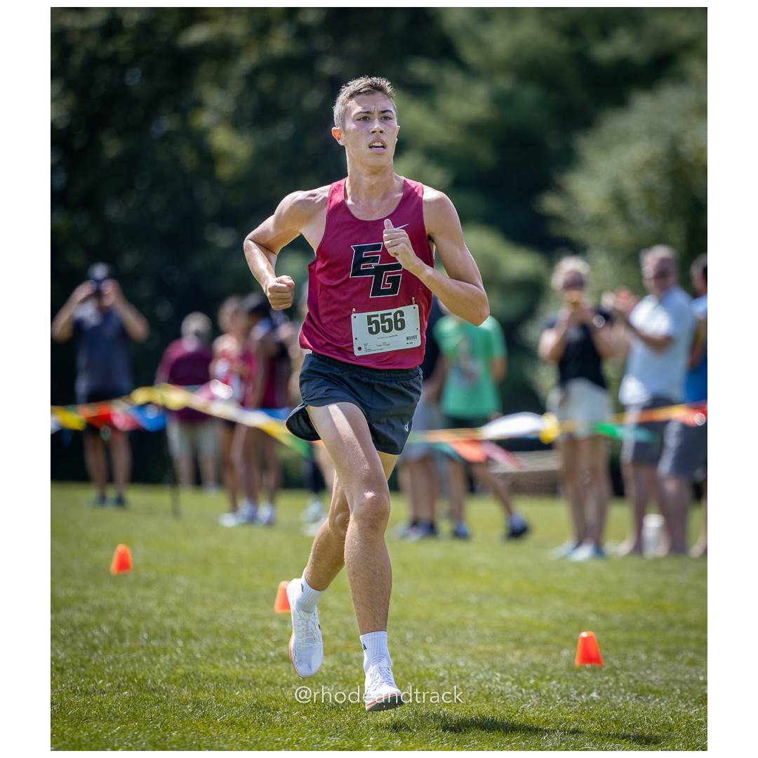 Brody Fahys - East Greenwich - 2024 RI Cross Country High School Running - Injury Fund - August 31 2024 - Deerfield Park - Smithfield title=