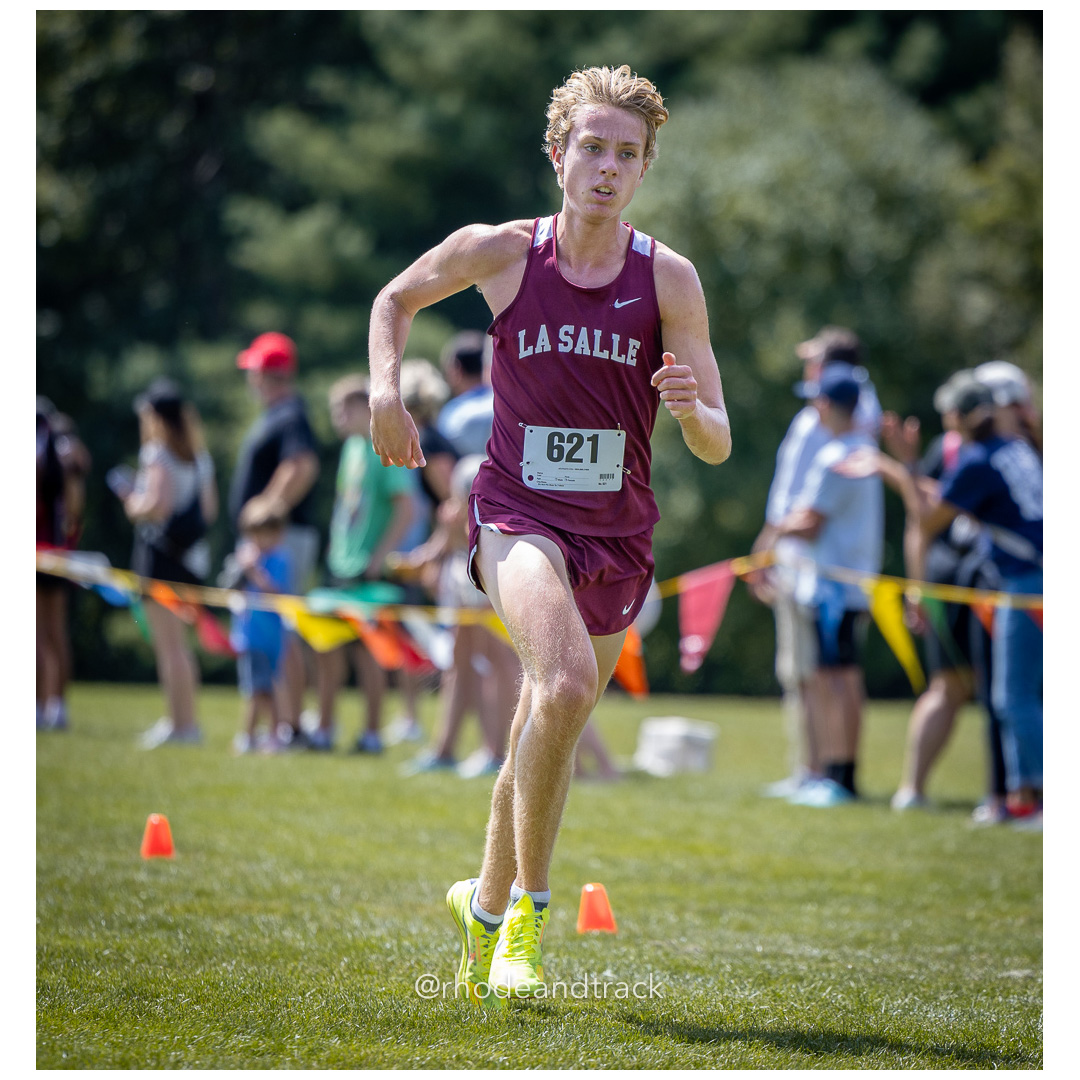 Tristen McDonough - La Salle Academy - 2024 RI Cross Country High School Running - Injury Fund - August 31 2024 - Deerfield Park - Smithfield title=