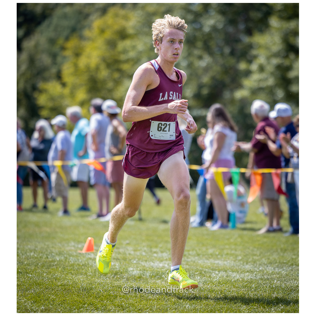 Tristen McDonough - La Salle Academy - 2024 RI Cross Country High School Running - Injury Fund - August 31 2024 - Deerfield Park - Smithfield title=
