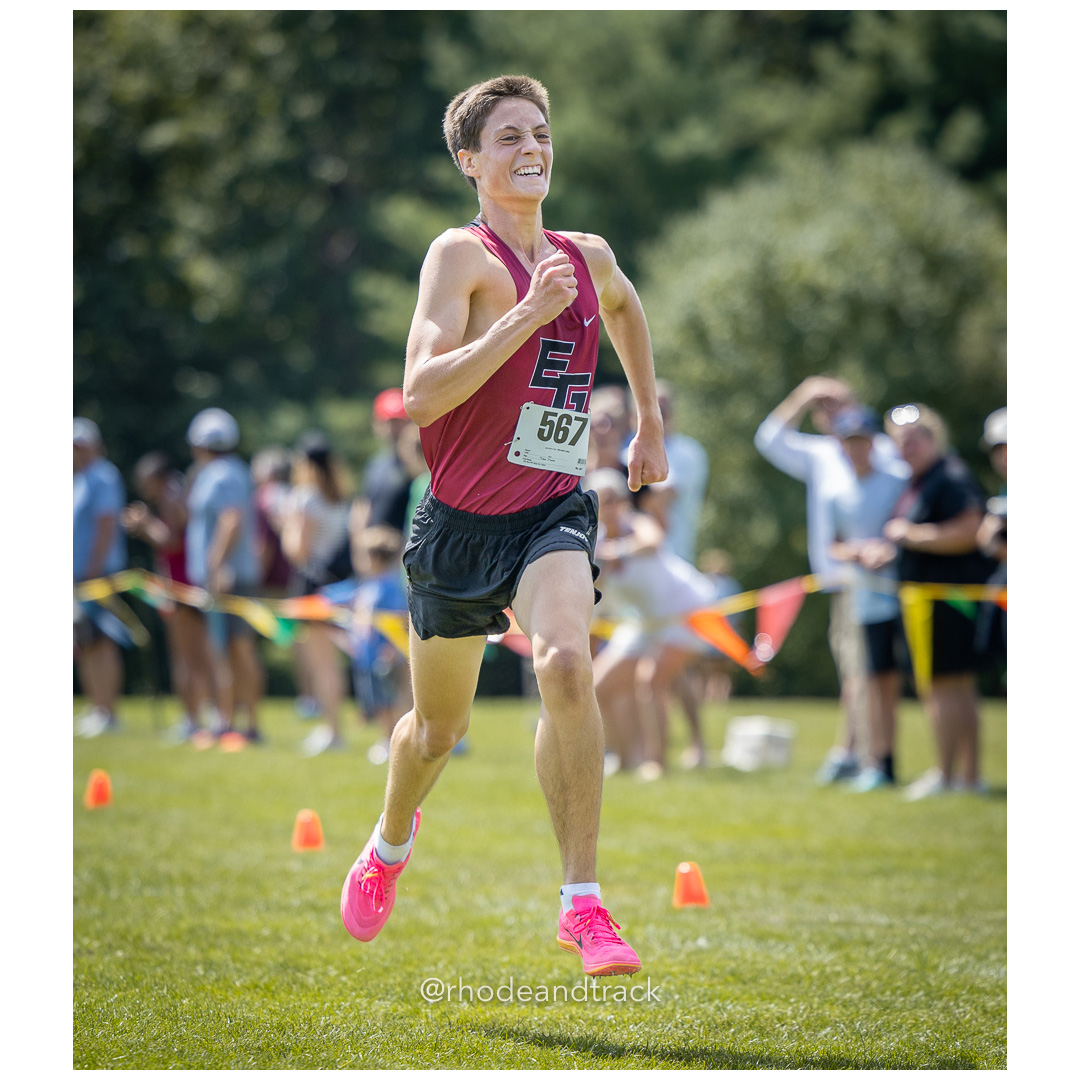 James Marcaccio - East Greenwich - 2024 RI Cross Country High School Running - Injury Fund - August 31 2024 - Deerfield Park - Smithfield title=
