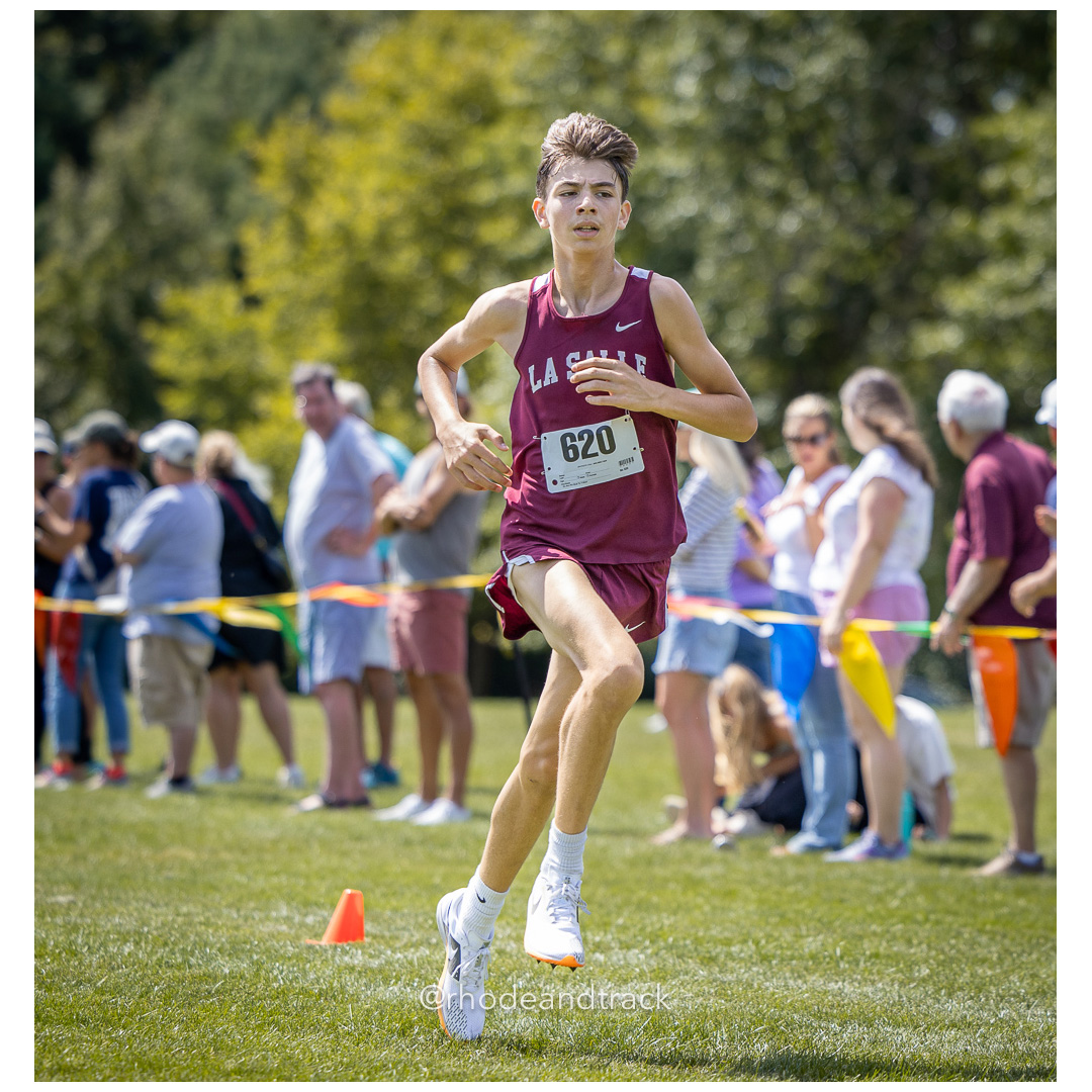 Matthew Lewis - La Salle Academy - 2024 RI Cross Country High School Running - Injury Fund - August 31 2024 - Deerfield Park - Smithfield title=