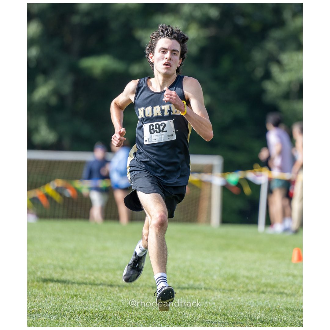 Ben Butera - North Kingston - 2024 RI Cross Country High School Running - Injury Fund - August 31 2024 - Deerfield Park - Smithfield title=