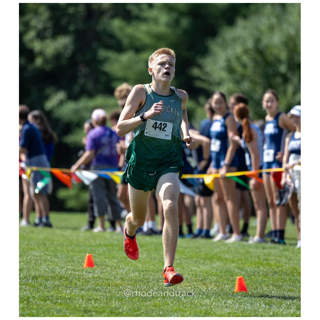Aaron Stockford - Hendricken - 2024 RI Cross Country High School Running - Injury Fund - August 31 2024 - Deerfield Park - Smithfield title=