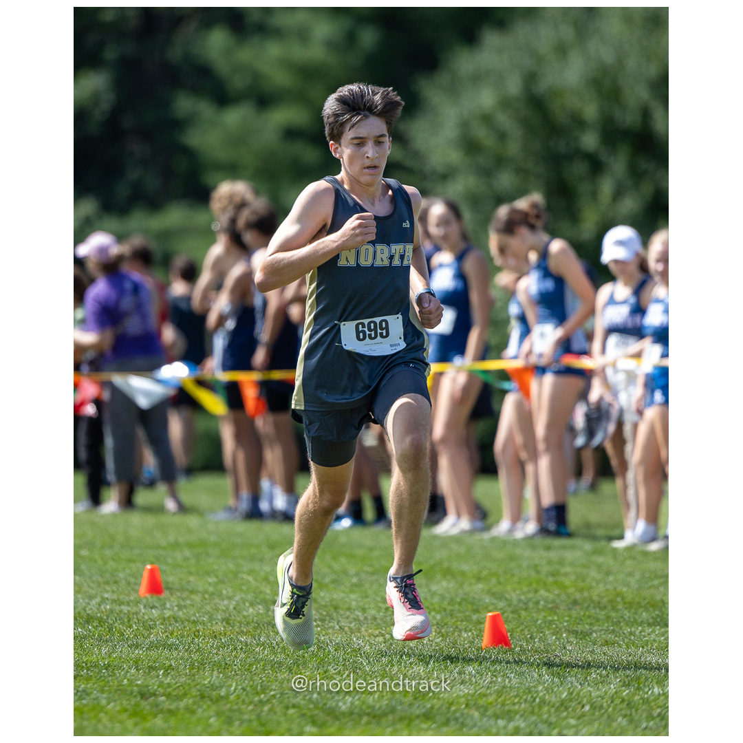 Camden Florio - North Kingstown - 2024 RI Cross Country High School Running - Injury Fund - August 31 2024 - Deerfield Park - Smithfield title=