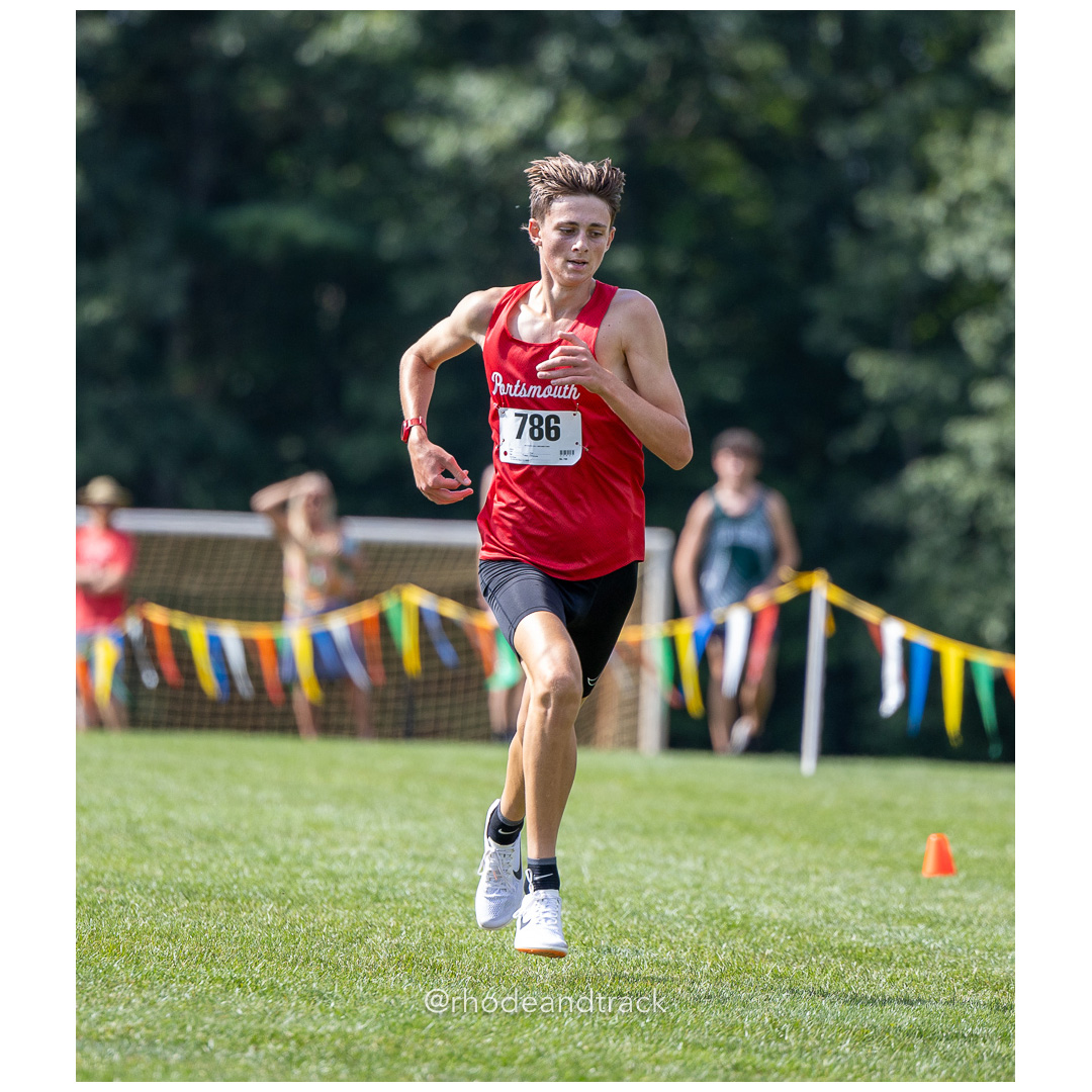 Sean Gray - Portsmouth - 2024 RI Cross Country High School Running - Injury Fund - August 31 2024 - Deerfield Park - Smithfield title=