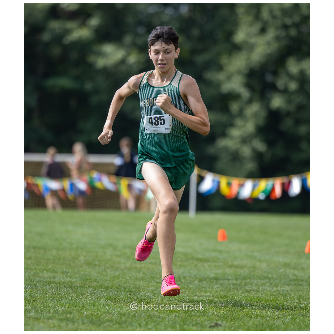 Emmitt Rattey - Hendricken - 2024 RI Cross Country High School Running - Injury Fund - August 31 2024 - Deerfield Park - Smithfield title=