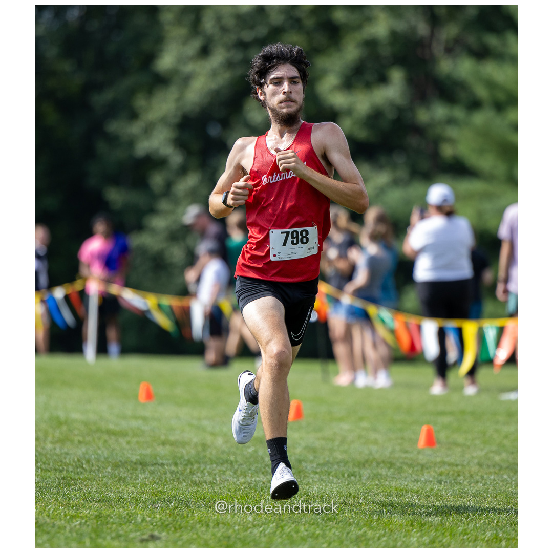 Chris Vachon - Portsmouth - 2024 RI Cross Country High School Running - Injury Fund - August 31 2024 - Deerfield Park - Smithfield title=