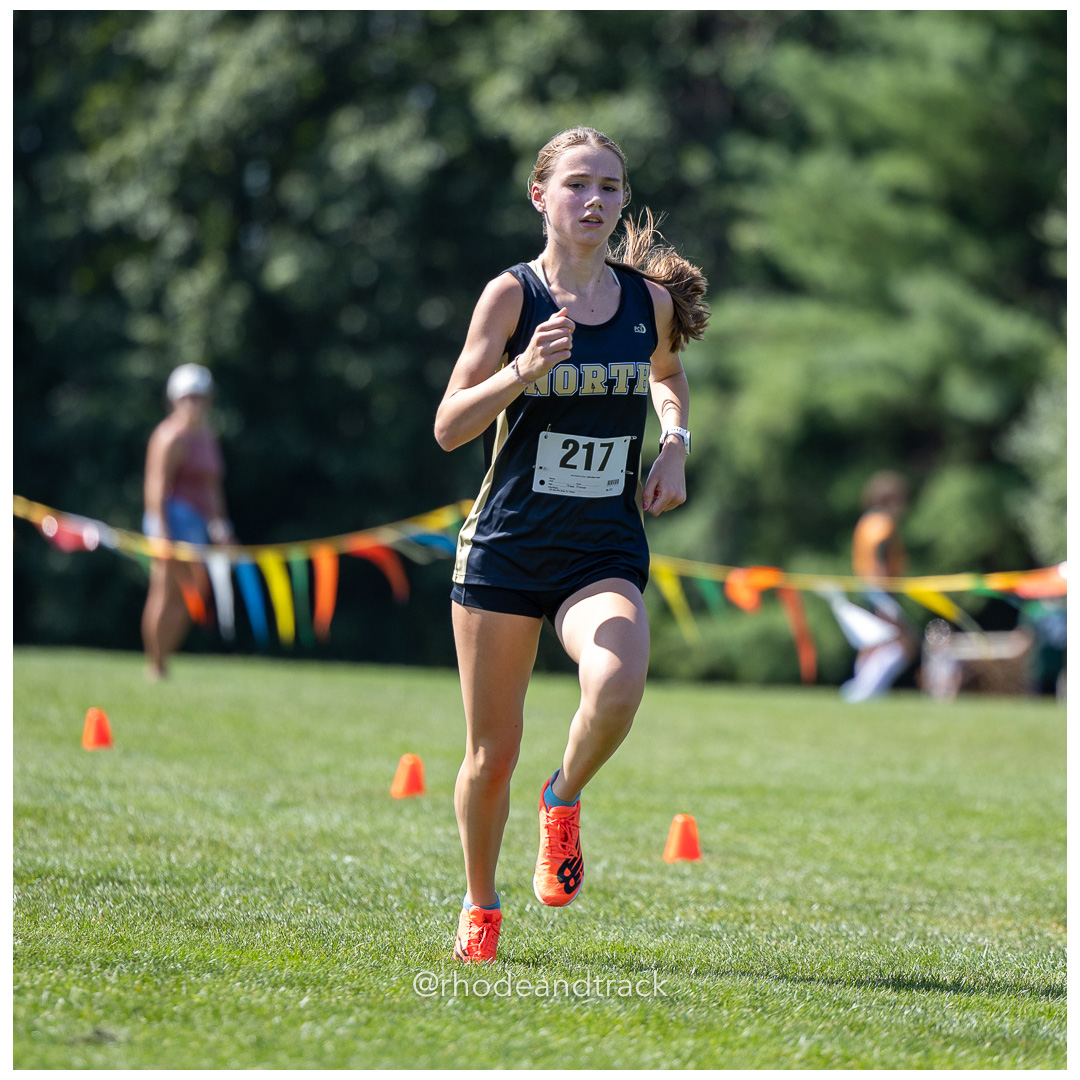 Lucy Stowe - North Kingstown - 2024 RI Cross Country High School Running - Injury Fund - August 31 2024 - Deerfield Park - Smithfield title=