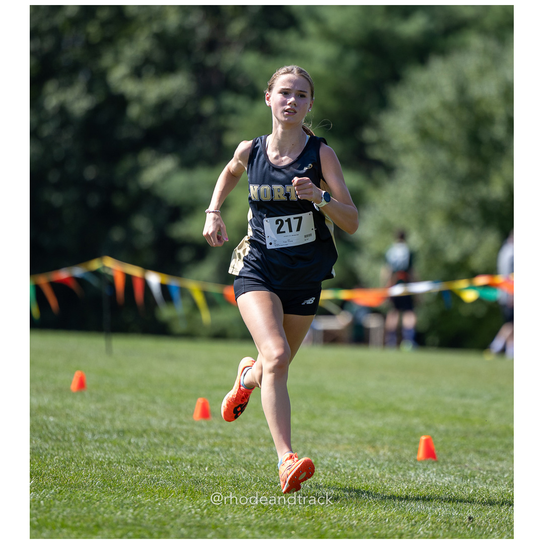 Lucy Stowe - North Kingstown - 2024 RI Cross Country High School Running - Injury Fund - August 31 2024 - Deerfield Park - Smithfield title=