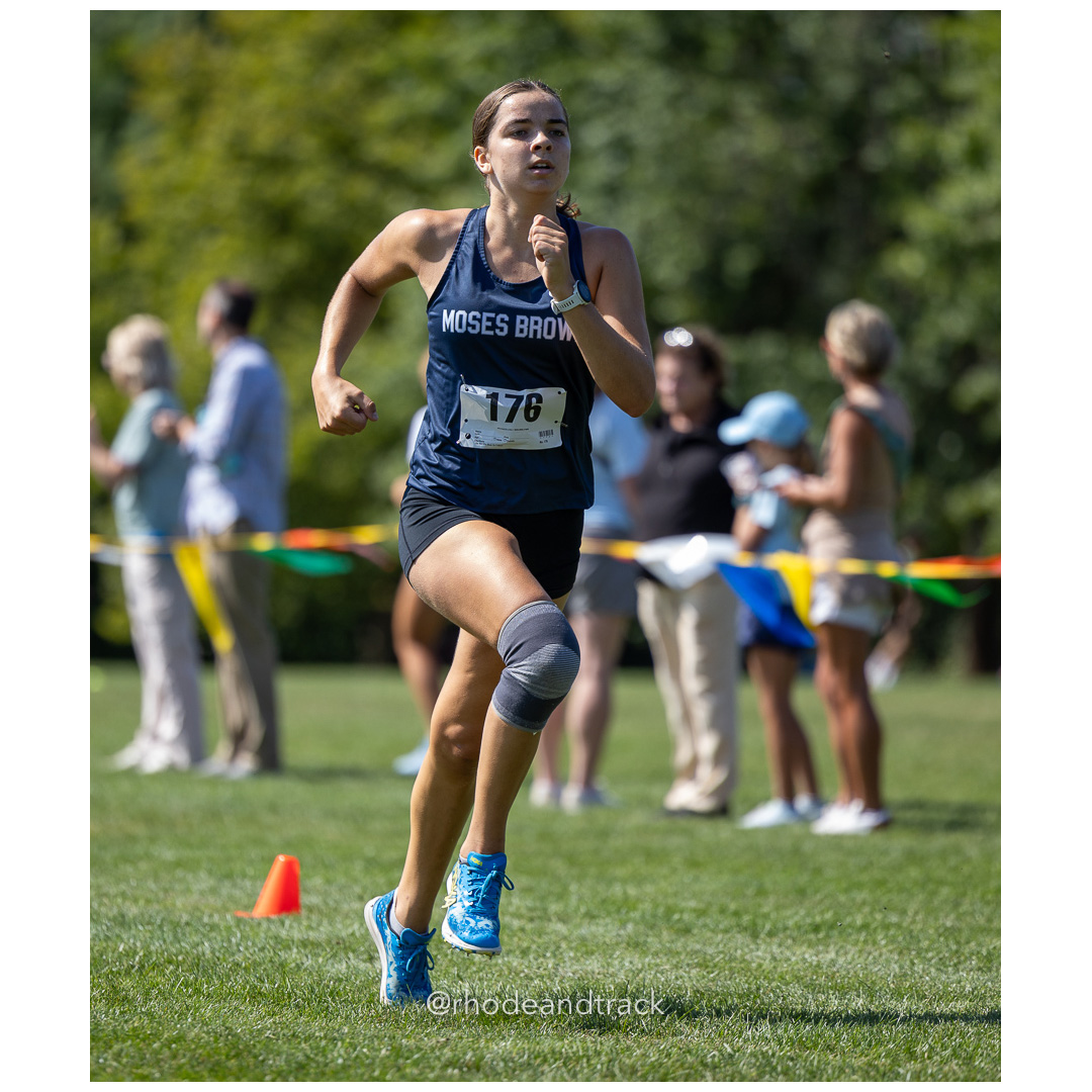 Sophia Clyne - Moses Brown - 2024 RI Cross Country High School Running - Injury Fund - August 31 2024 - Deerfield Park - Smithfield title=