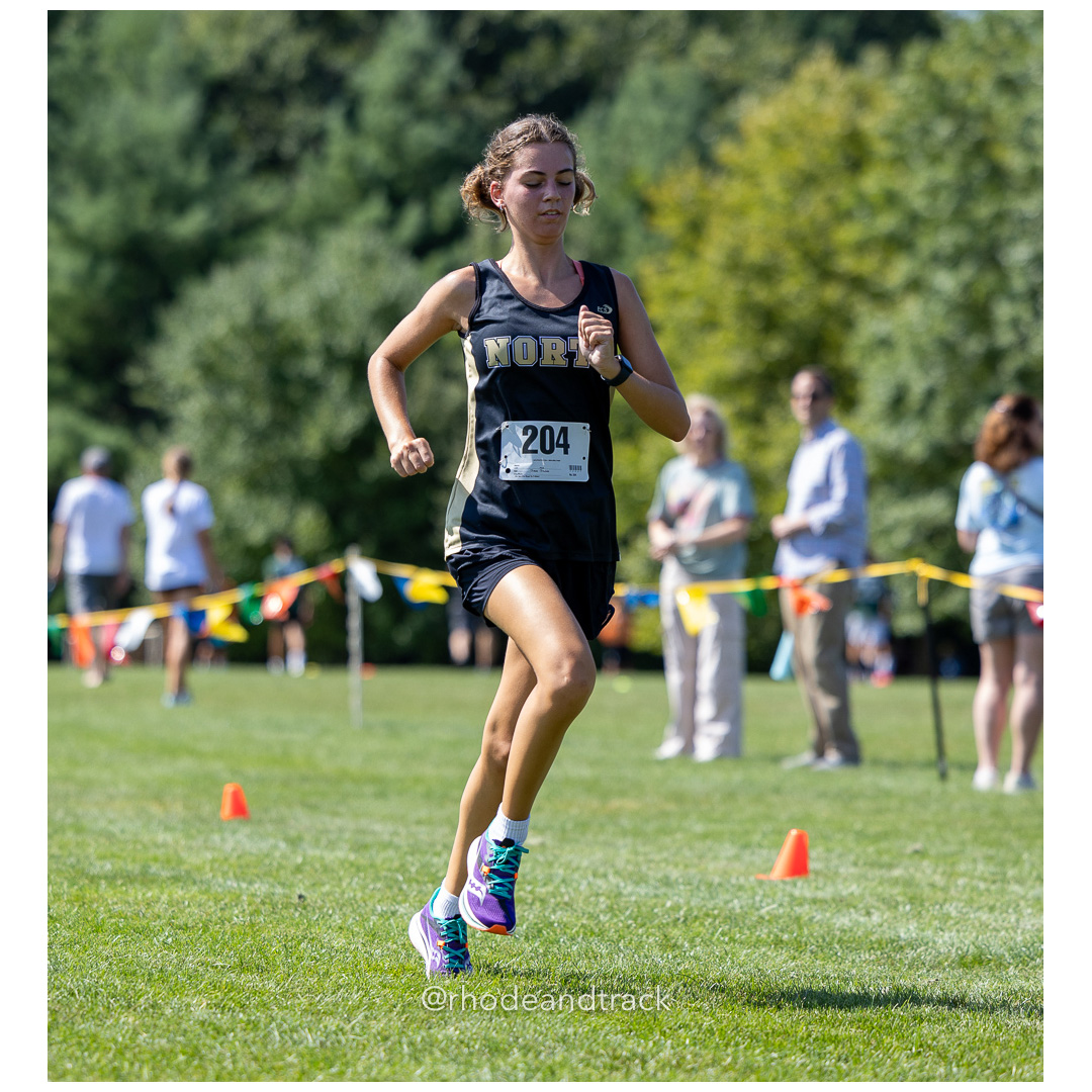 Ruby Galle - North Kingstown - 2024 RI Cross Country High School Running - Injury Fund - August 31 2024 - Deerfield Park - Smithfield title=