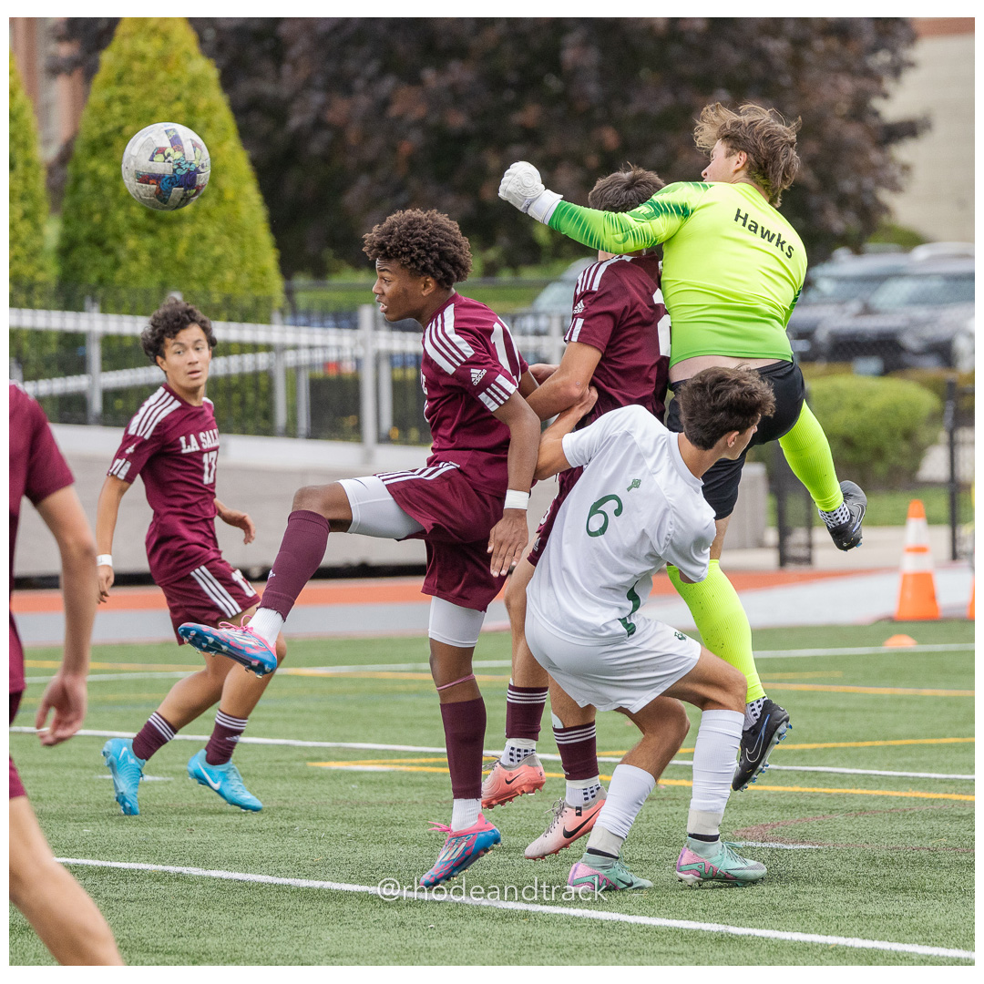 RI High School Soccer - Bishop Hendricken varsity at La Salle Academy - Providence, RI - September 22, 2024 title=