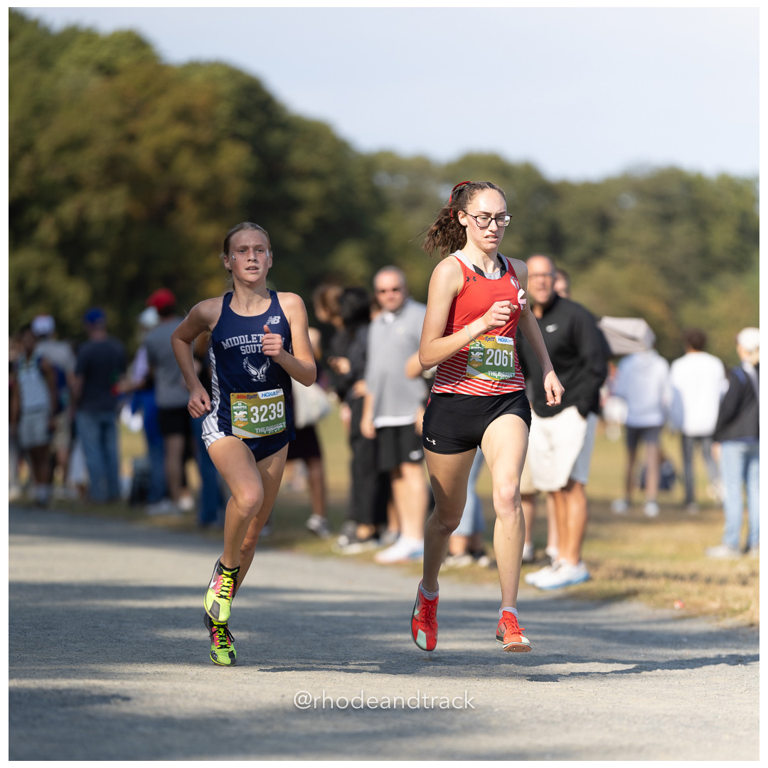 2024 Manhattan College XC Invitational - Van Cortlandt Park - Bronx, NYC - Aislinn Frazer, Friends Academy - Amelia Pattwell, Middletown So…