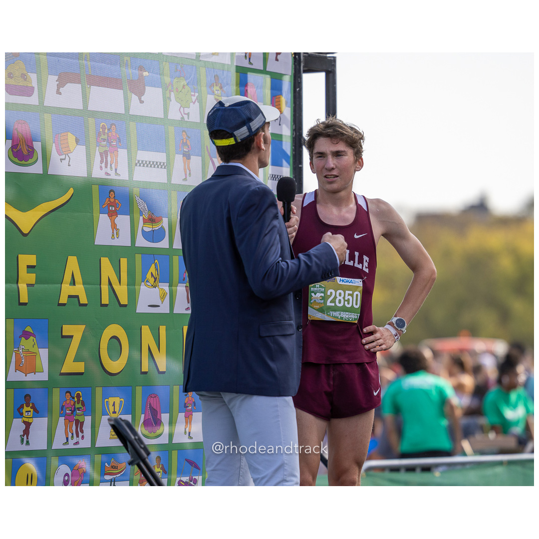 2024 Manhattan College XC Invitational - Van Cortlandt Park - Bronx, NYC - Marshall Vernon, La Salle Academy RI - 12:24.7 - winner Varsity…
