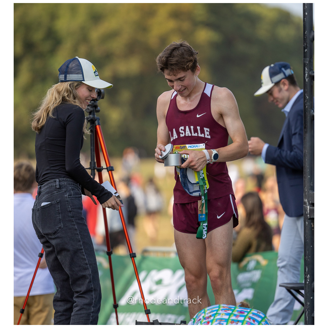 2024 Manhattan College XC Invitational - Van Cortlandt Park - Bronx, NYC - Marshall Vernon, La Salle Academy RI - 12:24.7 - winner Varsity…
