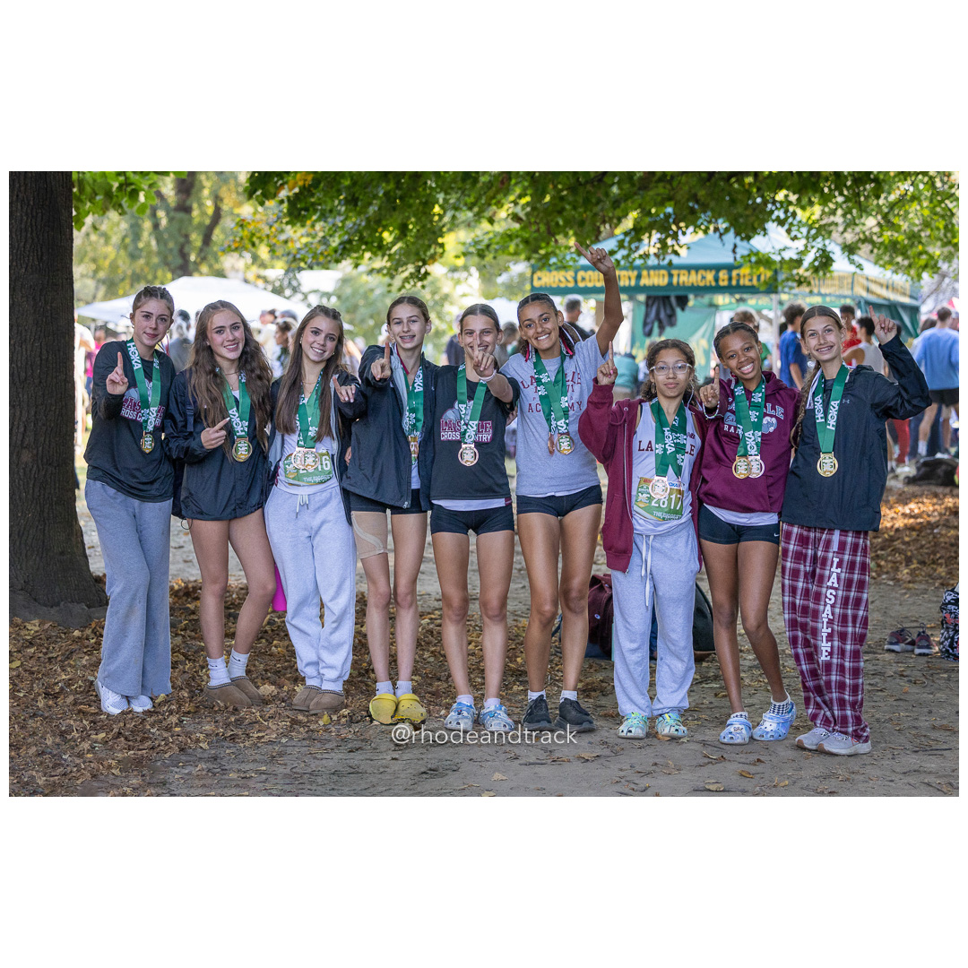 2024 Manhattan College XC Invitational - Van Cortlandt Park - Bronx, NYC - La Salle Academy RI Girls Freshman XC team - 1st place Freshman…
