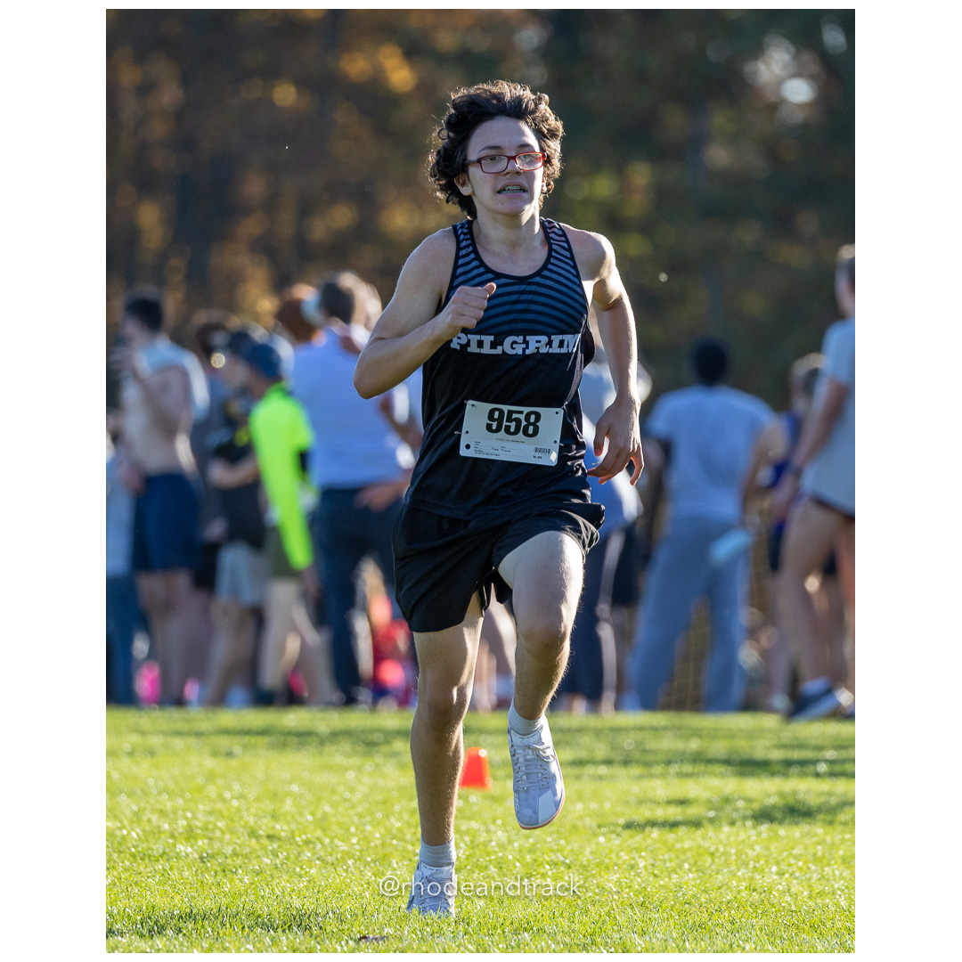16 Zuniga, Miles 9 Pilgrim 14:41.12  - Rhode Island Cross Country - Freshman State Championships - Deerfield Park, Smithfield, RI October 21, 2024 title=