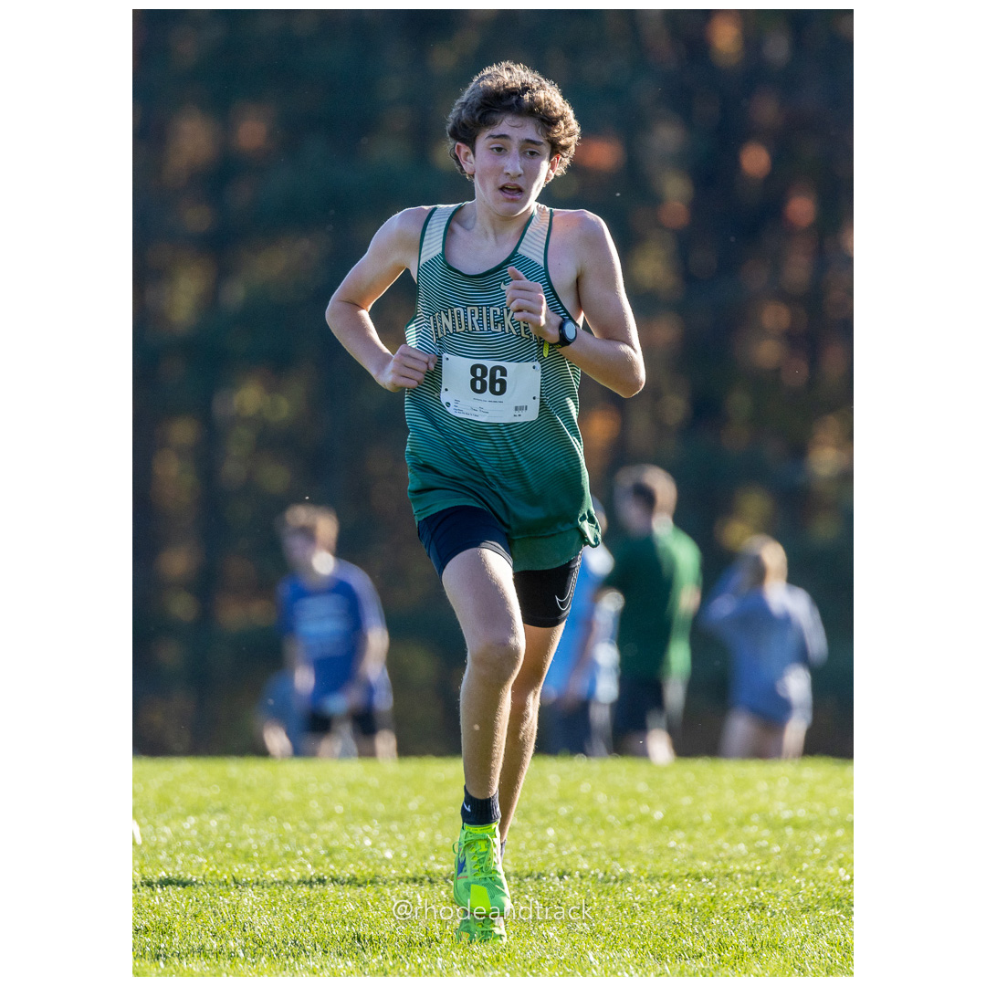 18 Oliveira, John 9 Bishop Hendr 14:53.14  - Rhode Island Cross Country - Freshman State Championships - Deerfield Park, Smithfield, RI October 21, 2024 title=