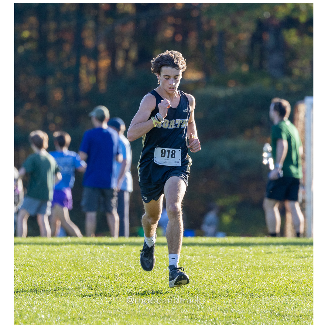 4 Baker, Xavier 9 North Kingstown - Rhode Island Cross Country - Freshman State Championships - Deerfield Park, Smithfield, RI October 21, 2024 title=