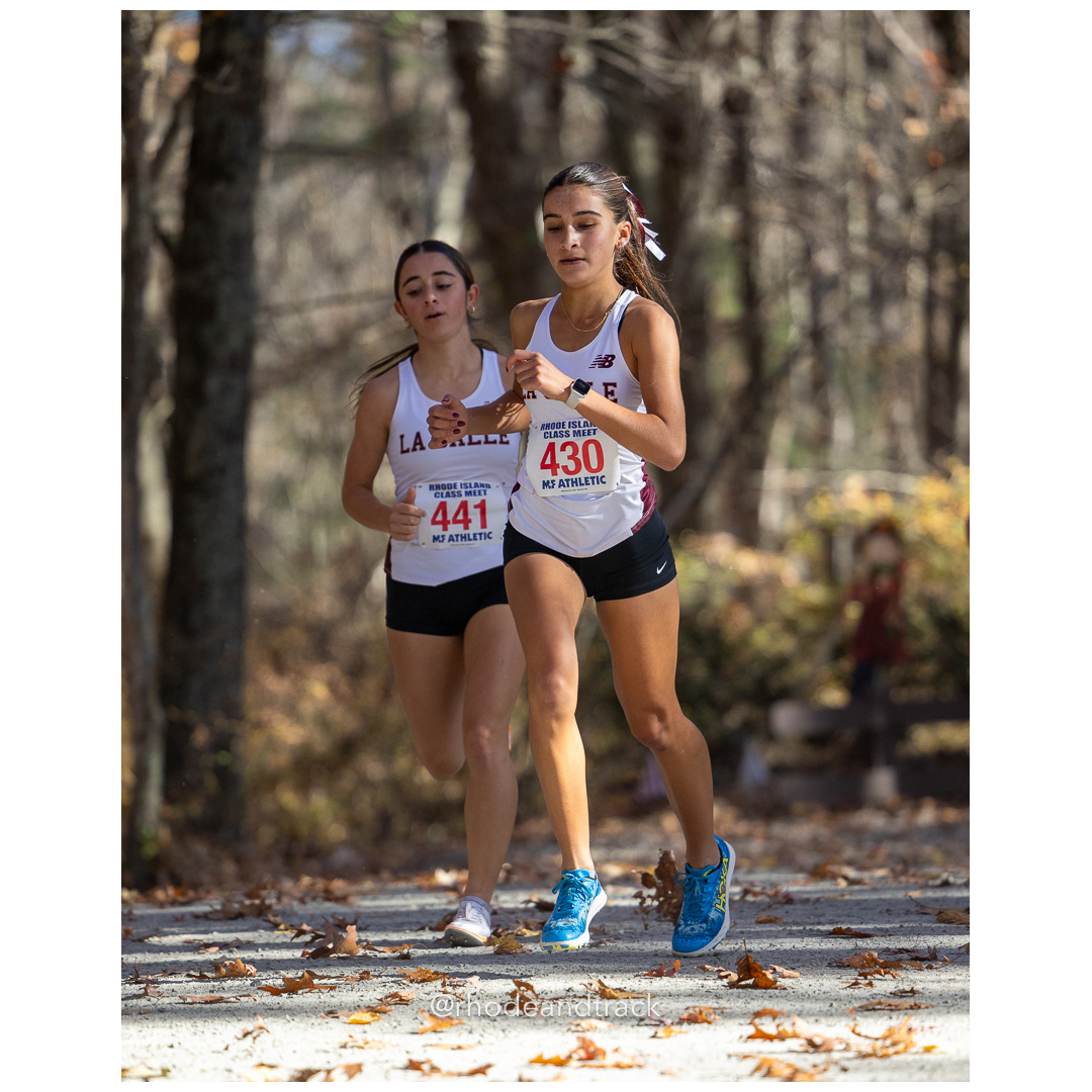 Carolina Terlato, La Salle, Sabrina Ghamrawi, La Salle at 2024 RIIL Cross Country Class Championships at Ponaganset High School, North Scituate, Rhode Island on October 26, 2024 title=