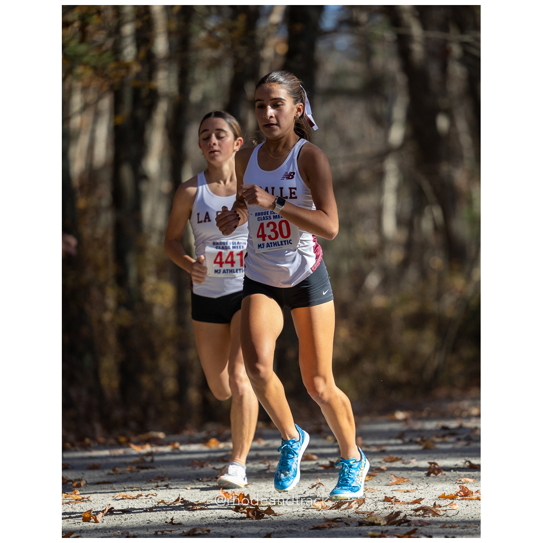 Carolina Terlato, La Salle, Sabrina Ghamrawi, La Salle at 2024 RIIL Cross Country Class Championships at Ponaganset High School, North Scituate, Rhode Island on October 26, 2024 title=